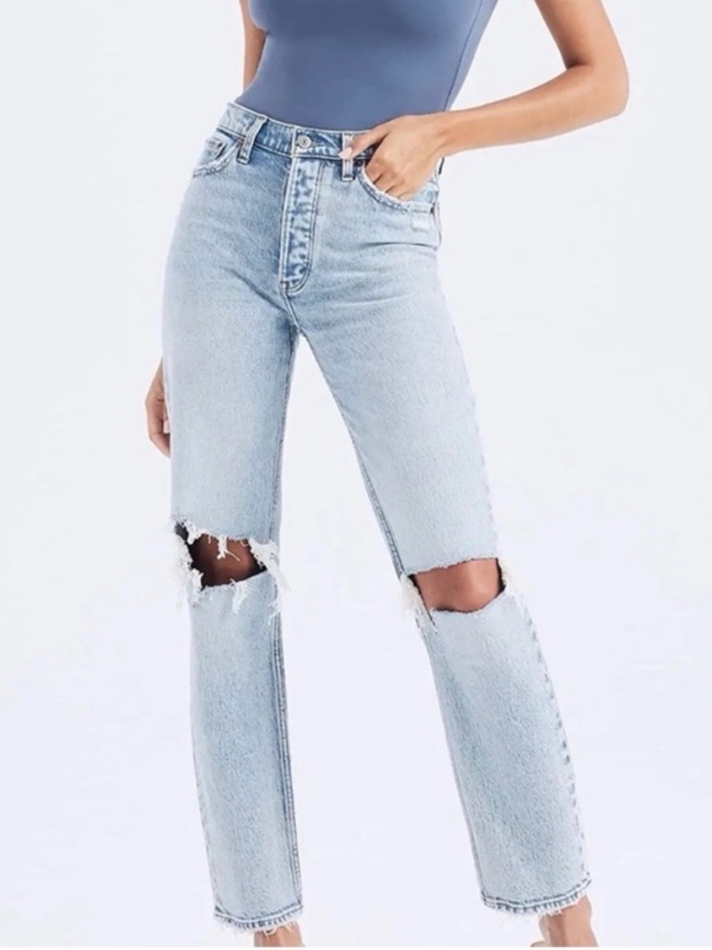Abercrombie & Fitch The Dad High Rise Curve Love Jeans